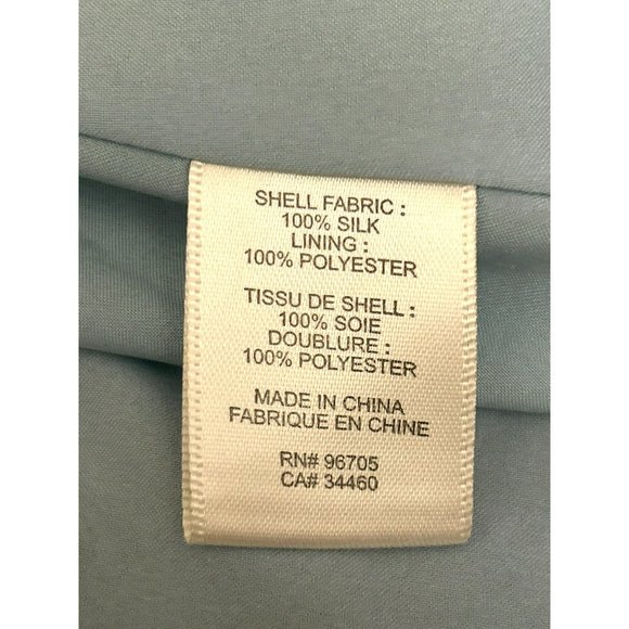 Rebecca Taylor Women's Blue Floral Printed Sleeveless 100% Silk Dress Size 4 - Picture 6 of 6